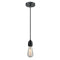 Bare Bulb Mini Pendant shown in the Matte Black finish