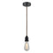 Bare Bulb Mini Pendant shown in the Matte Black finish