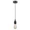 Bare Bulb Mini Pendant shown in the Matte Black finish