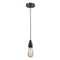 Bare Bulb Mini Pendant shown in the Matte Black finish