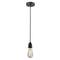 Bare Bulb Mini Pendant shown in the Matte Black finish