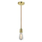 Bare Bulb Mini Pendant shown in the Gold finish