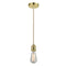 Bare Bulb Mini Pendant shown in the Gold finish