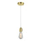 Bare Bulb Mini Pendant shown in the Gold finish