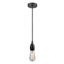 Bare Bulb Mini Pendant shown in the Oil Rubbed Bronze finish