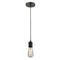 Bare Bulb Mini Pendant shown in the Oil Rubbed Bronze finish