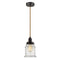 Canton Mini Pendant shown in the Oil Rubbed Bronze finish with a Seedy shade