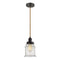 Canton Mini Pendant shown in the Oil Rubbed Bronze finish with a Seedy shade