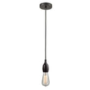 Bare Bulb Mini Pendant shown in the Oil Rubbed Bronze finish