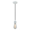 Bare Bulb Mini Pendant shown in the White finish