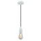 Bare Bulb Mini Pendant shown in the White finish