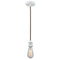 Bare Bulb Mini Pendant shown in the White finish