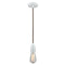 Bare Bulb Mini Pendant shown in the White finish