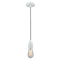 Bare Bulb Mini Pendant shown in the White finish