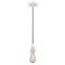 Bare Bulb Mini Pendant shown in the White finish