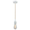 Bare Bulb Mini Pendant shown in the White finish