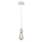 Bare Bulb Mini Pendant shown in the White finish