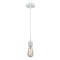 Bare Bulb Mini Pendant shown in the White finish