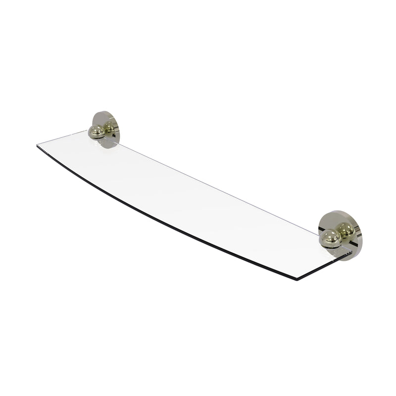 Allied Brass Skyline Collection 24 Inch Glass Shelf 1033-24-PNI