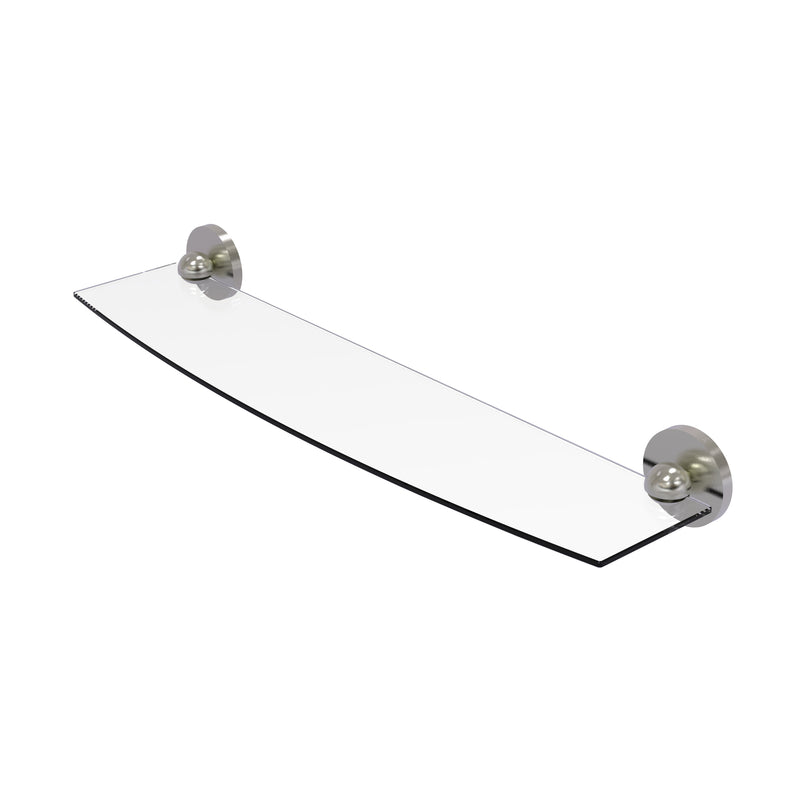 Allied Brass Skyline Collection 24 Inch Glass Shelf 1033-24-SN