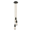 Bare Bulb Multi-Pendant shown in the Oil Rubbed Bronze finish