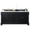 James Martin Brookfield 72" Antique Black Double Vanity with 3 cm Classic White Quartz Top 147-114-5731-3CLW