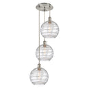 Innovations Lighting Athens Deco Swirl 3 Light 18" Multi-Pendant 113B-3P-SN-G1213-10