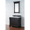 James Martin Brookfield 36" Burnished Mahogany Single Vanity with 3 cm Classic White Quartz Top 147-114-5566-3CLW