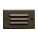 Kichler Horizontal Louvered LED Step Light Architectural Bronze 12600AZ