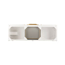 James Martin Columbia 59" Double Vanity Glossy White Radiant Gold 388-V59D-GW-RG