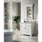 James Martin Brookfield 36" Bright White Single Vanity with 3 cm Carrara Marble Top 147-V36-BW-3CAR