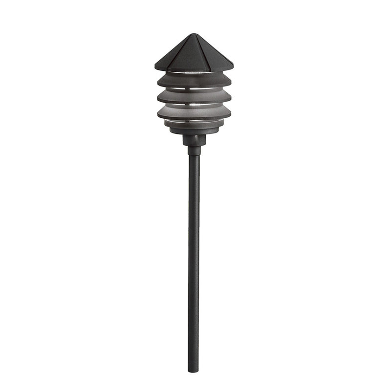 Kichler Three Tier 12V Path Light Textured Black 15005BKT