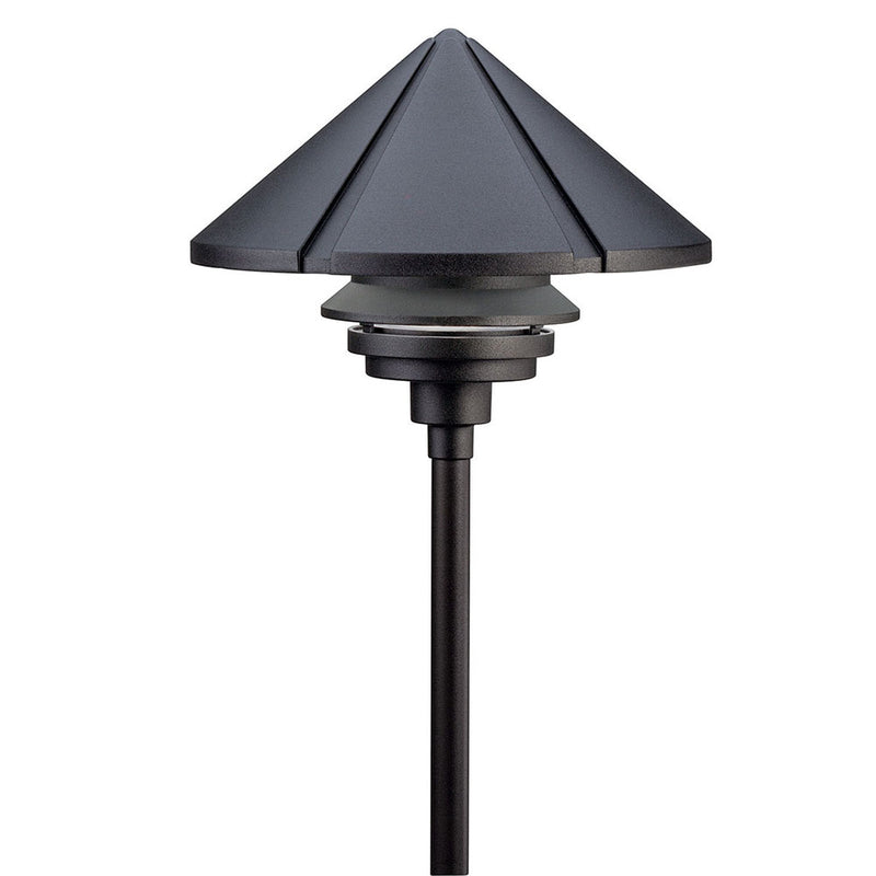 Kichler Large One Tier 120V Path Light Textured Black 15211BKT