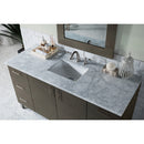 James Martin Metropolitan 60" Silver Oak Single Vanity with 3 cm Carrara Marble Top 850-V60S-SOK-3CAR