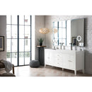 James Martin Linear 72" Double Vanity Glossy White with Glossy White Composite Top 210-V72D-GW-GW