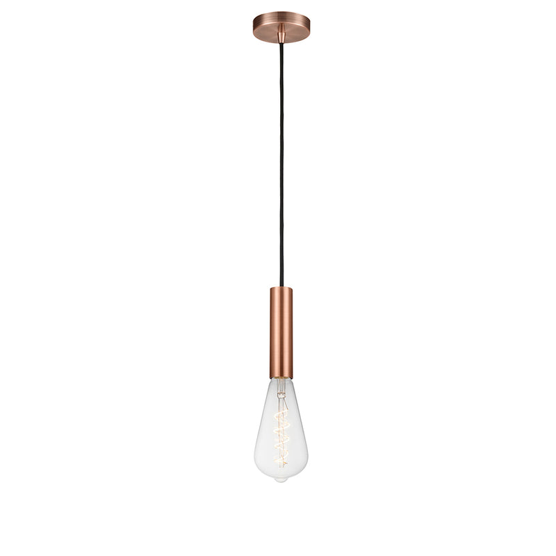 Edison Mini Pendant shown in the Antique Copper finish