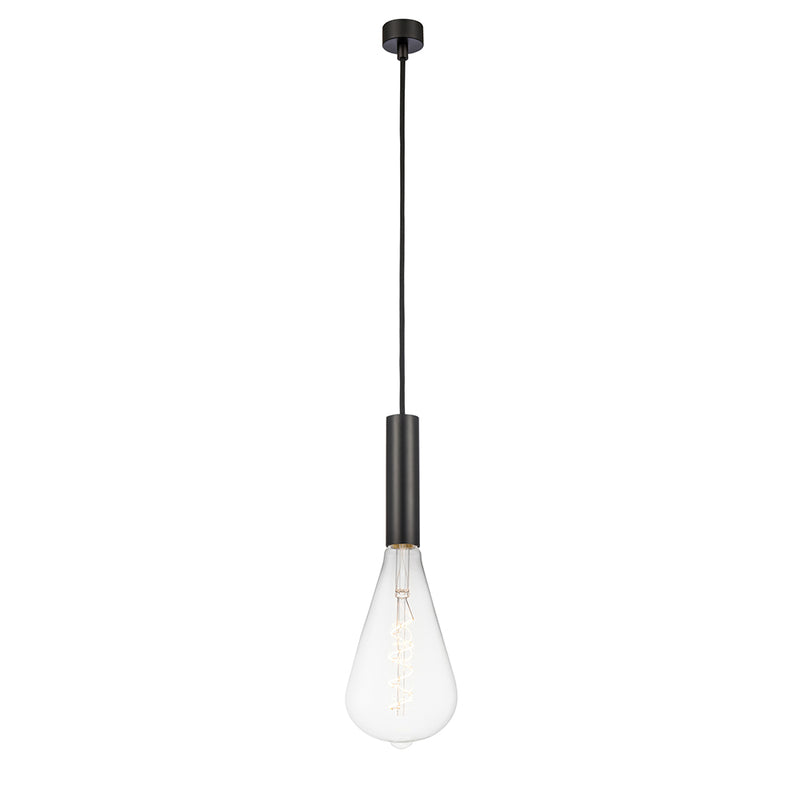 Edison Mini Pendant shown in the Matte Black finish