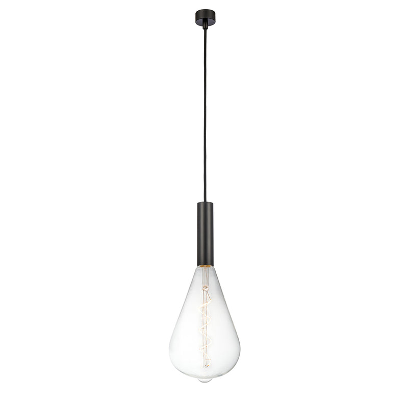 Edison Mini Pendant shown in the Matte Black finish