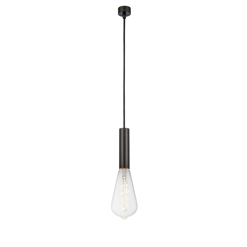 Edison Mini Pendant shown in the Matte Black finish