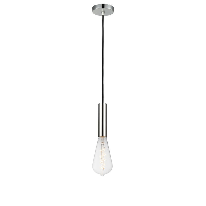 Edison Mini Pendant shown in the Polished Chrome finish