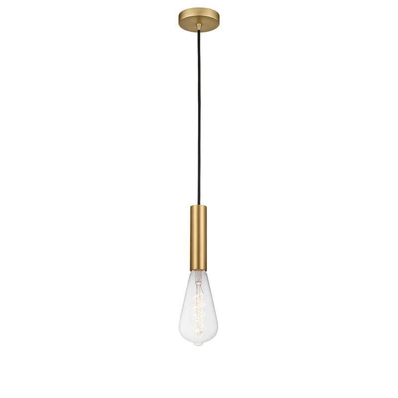 Edison Mini Pendant shown in the Satin Gold finish