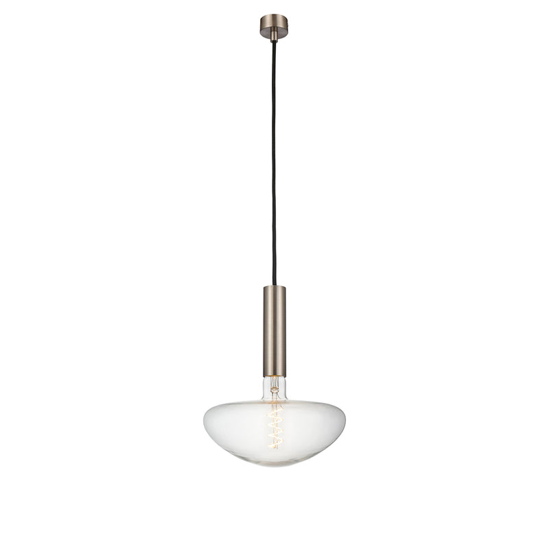 Innovations Lighting Edison 1 Light  9.825" Mini Pendant 198-1P-SN-BB250LED