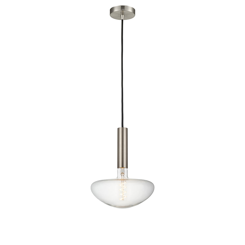 Edison Mini Pendant shown in the Brushed Satin Nickel finish