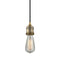 Bare Bulb Cord Set shown in the Brushed Brass finish