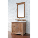 James Martin Providence 36" Single Vanity Cabinet Driftwood with 3 cm Classic White Quartz Top 238-105-5511-3CLW