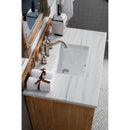 James Martin Savannah 36" Driftwood Single Vanity with 3 cm Arctic Fall Solid Surface Top 238-104-5511-3AF