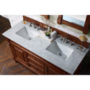 James Martin Brookfield 60" Warm Cherry Double Vanity with 3 cm Carrara Marble Top 147-114-5681-3CAR