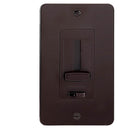 Kichler Face Plate and Trim Accessory for the 4DD or 6DD LED Driver Dimmer Brown 1DDTRIMBW