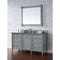 James Martin Brittany 60" Urban Gray Single Vanity with 3 cm Charcoal Soapstone Quartz Top 650-V60S-UGR-3CSP