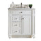 James Martin Bristol 30" Single Vanity Bright White with 3 cm Classic White Quartz Top 157-V30-BW-3CLW